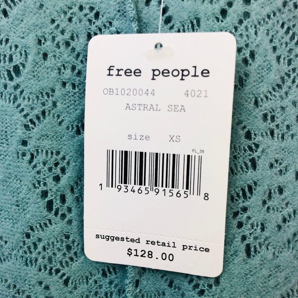 Free People Tunic Top Blue Womens XS - Picture 2 of 11